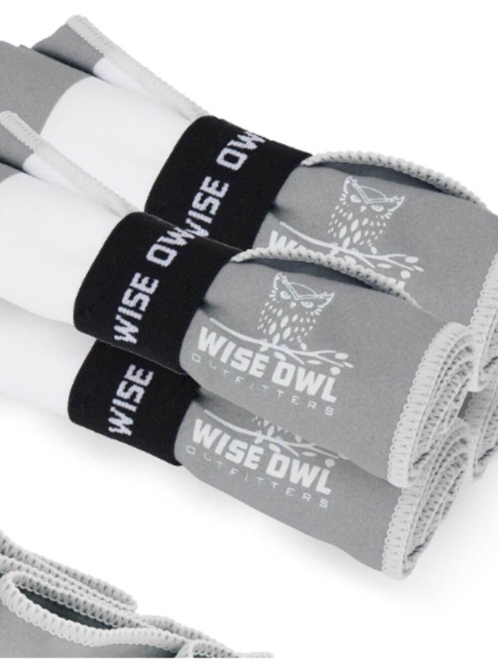 Wise Owl Outfitters Camping and Yoga Towel Quick Dry Microfiber Set of 4 - Picture 2 of 7